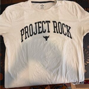 Under Armour Project Rock White Tee